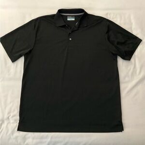 Men’s PGA Tour Black Short Sleeve Polo Shirt. Size XL